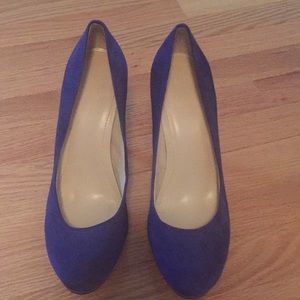 Calvin Klein Blue Suede Shoes